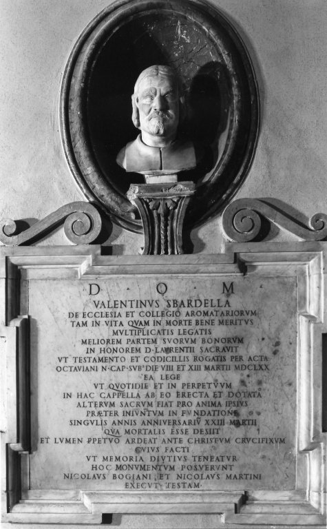 monumento funebre - ambito romano (sec. XVII)